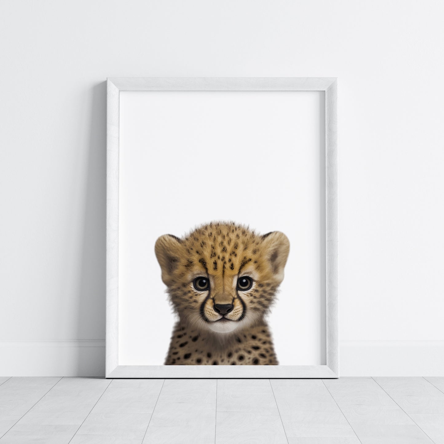 Baby Cheetah Portrait Print