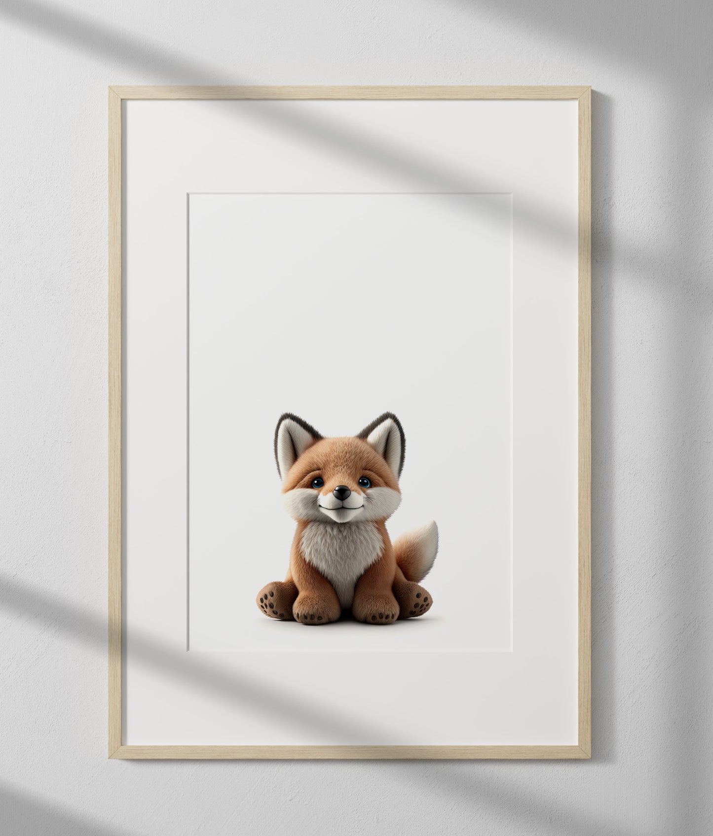 Plush Baby Fox Print