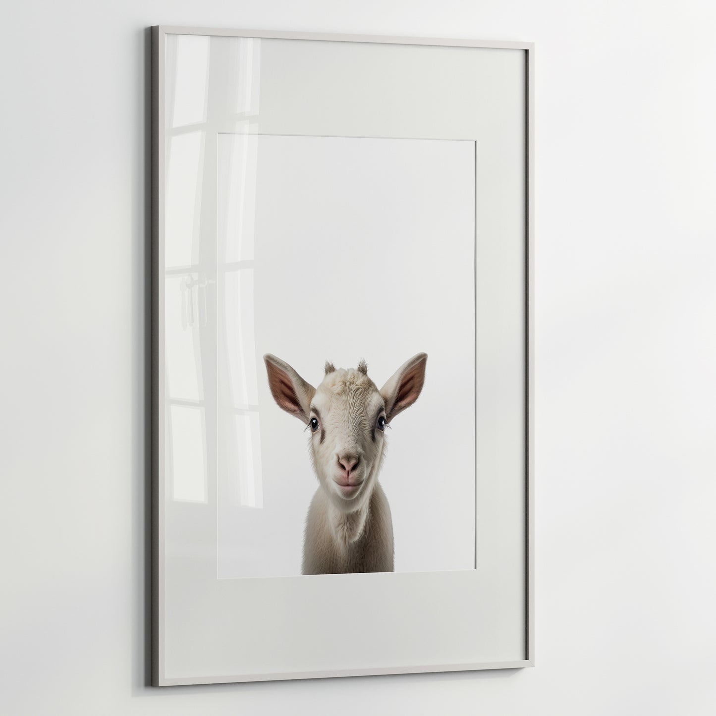 Baby Goat Portrait Print