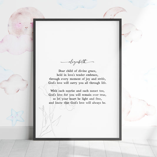 Devine Love ~ Black Framed Print