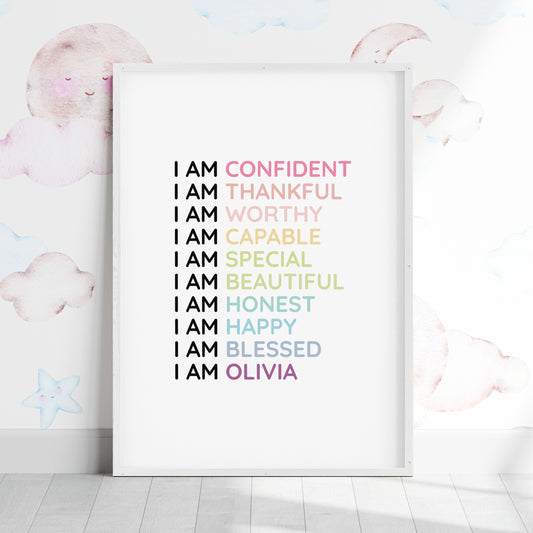 Magic Mindset Confidence ~ White Framed Print