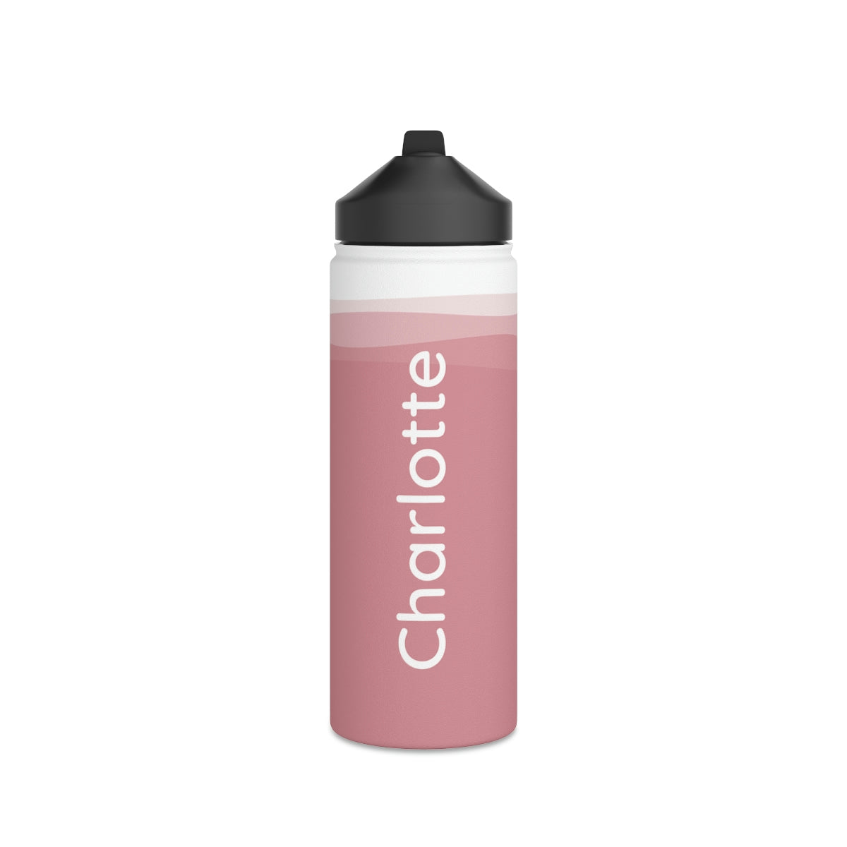 Dusty Rose Ripple - 18oz Stainless Water Bottle