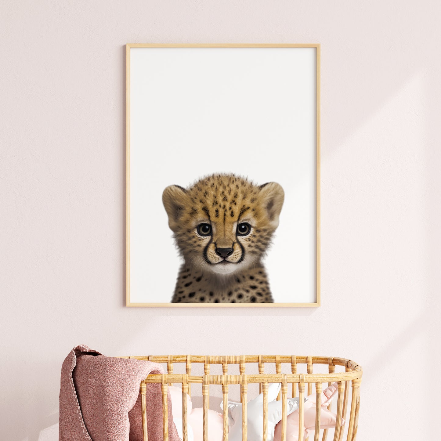 Baby Cheetah Portrait Print