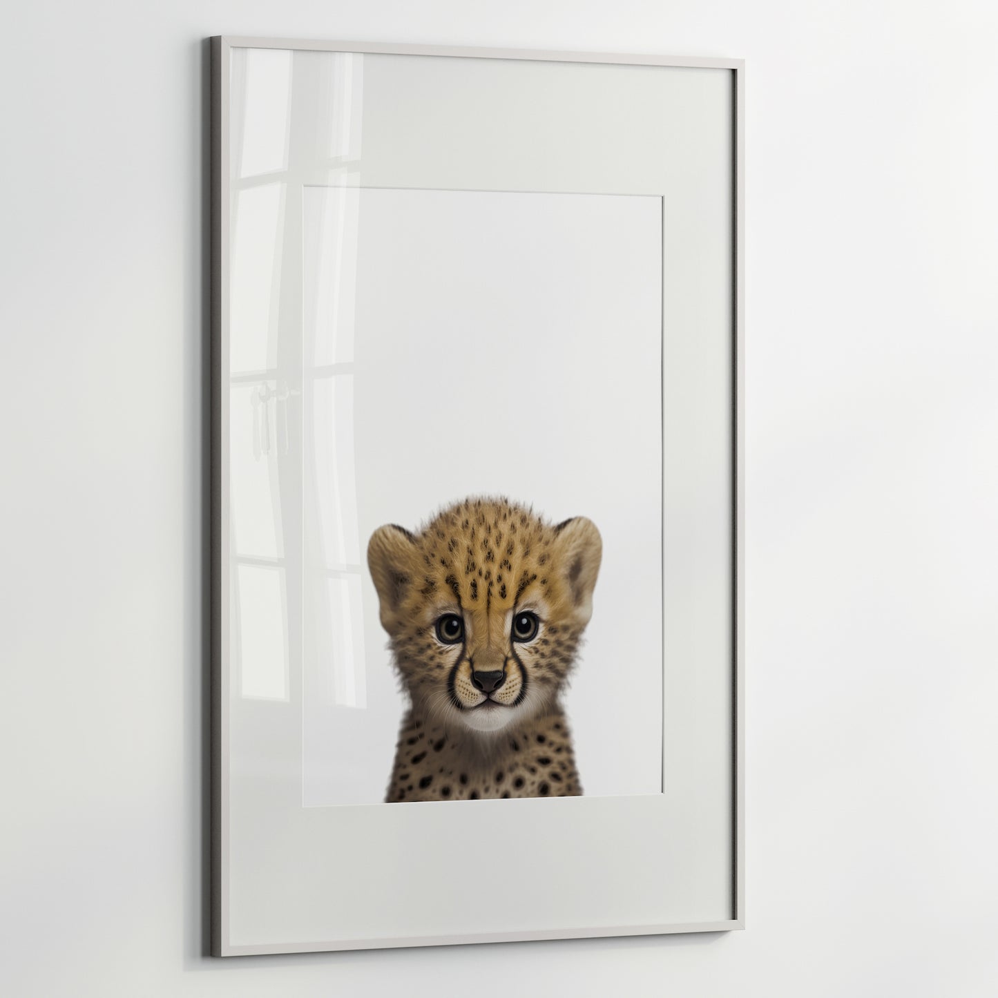 Baby Cheetah Portrait Print