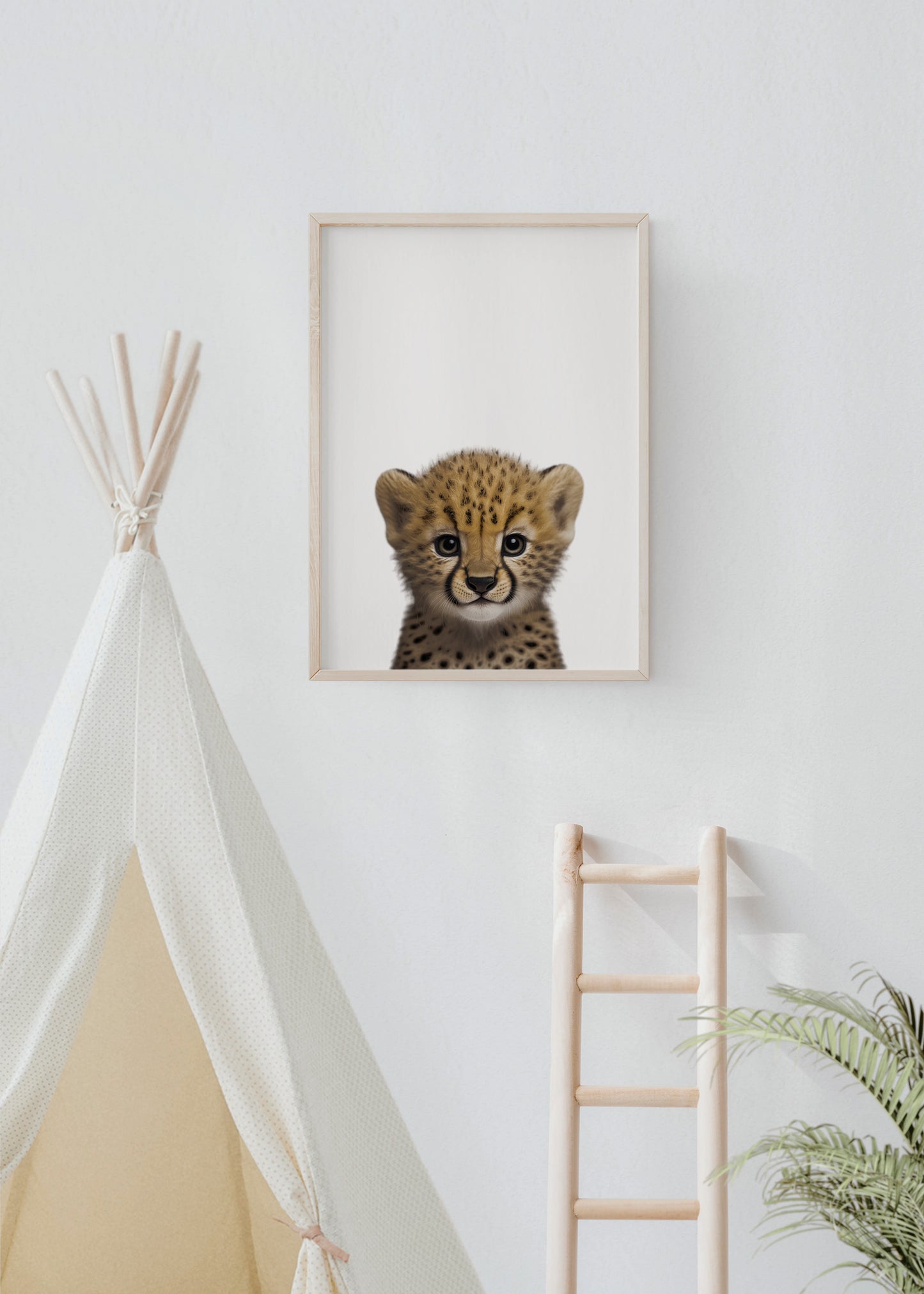 Baby Cheetah Portrait Print