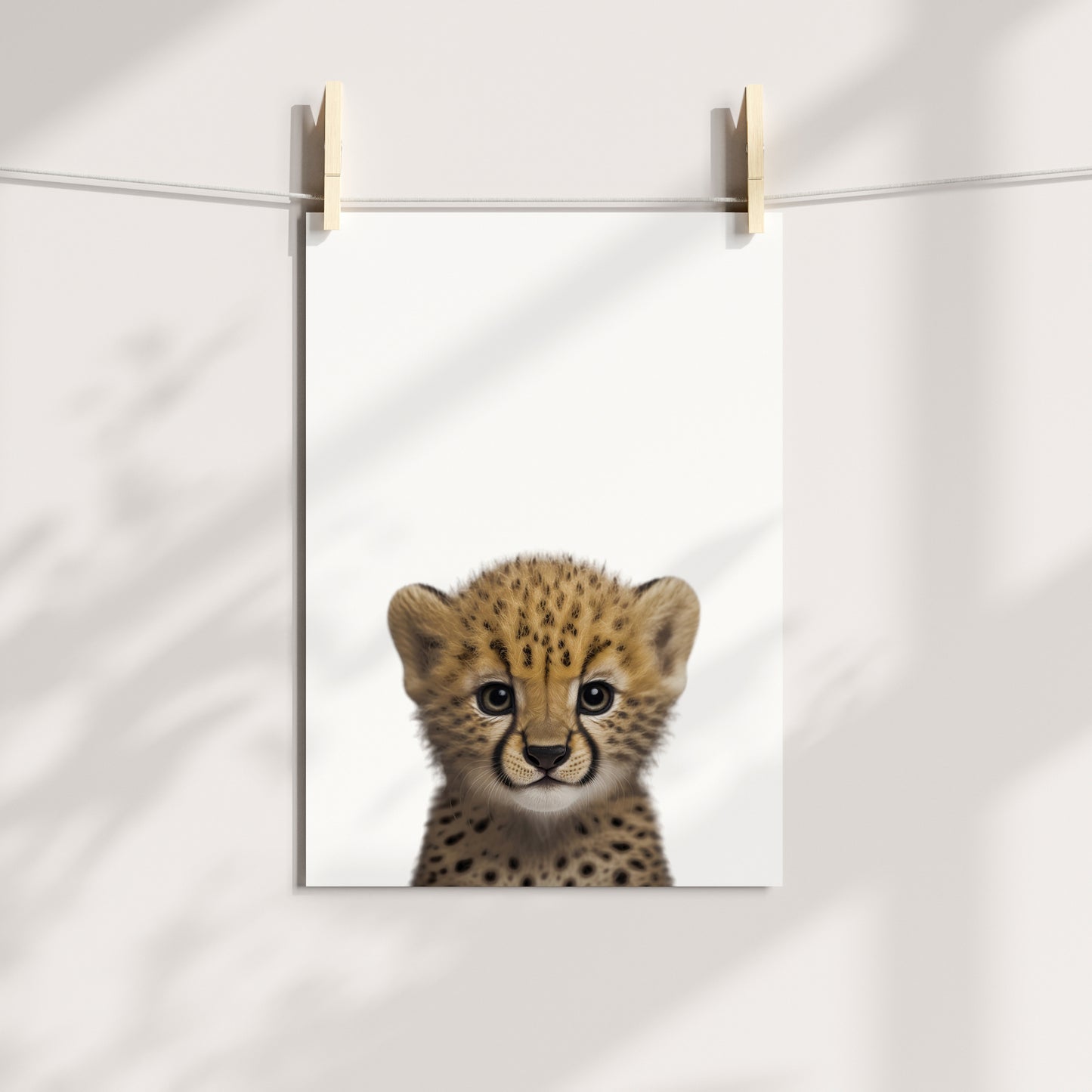 Baby Cheetah Portrait Print