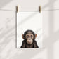 Baby Chimpanzee Portrait Print