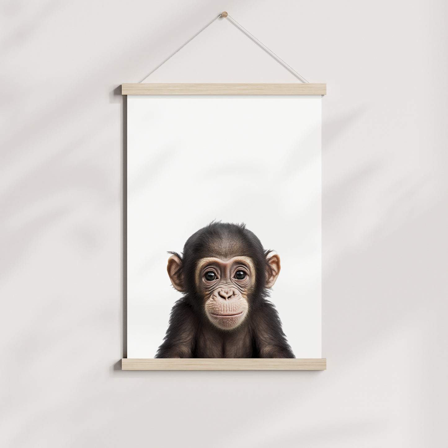 Baby Chimpanzee Portrait Print