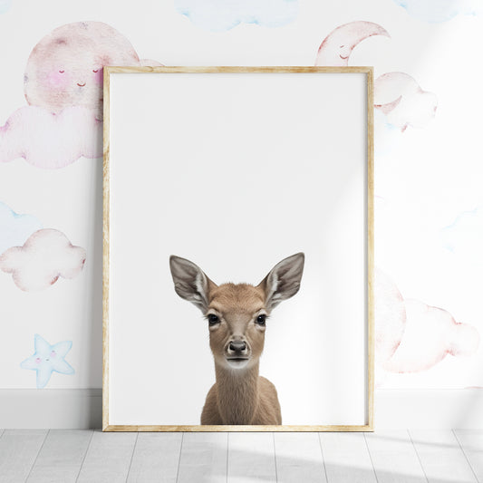 Baby Deer Portrait Print