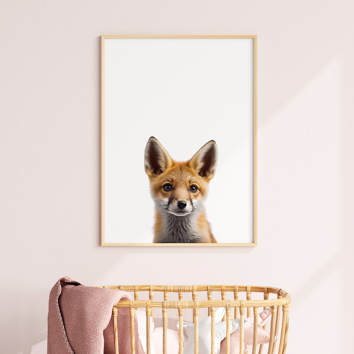 Baby Fox Portrait Print