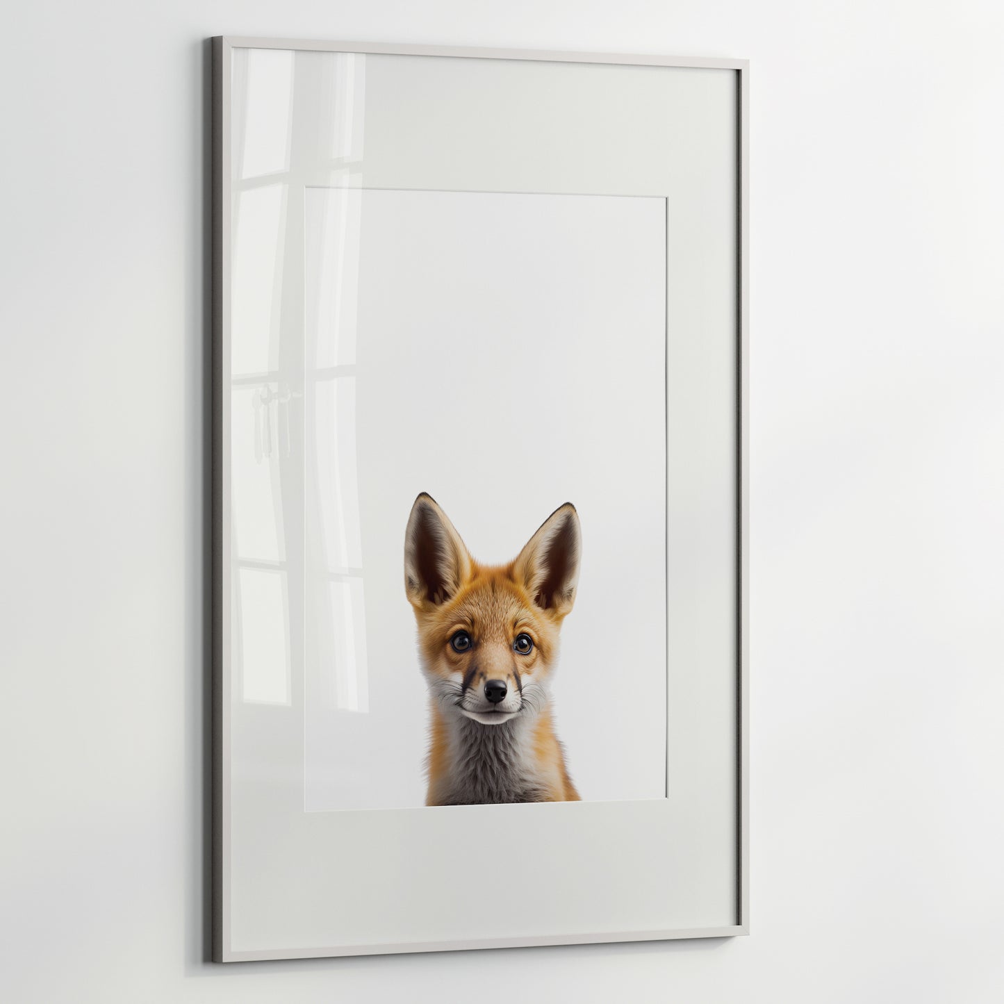 Baby Fox Portrait Print