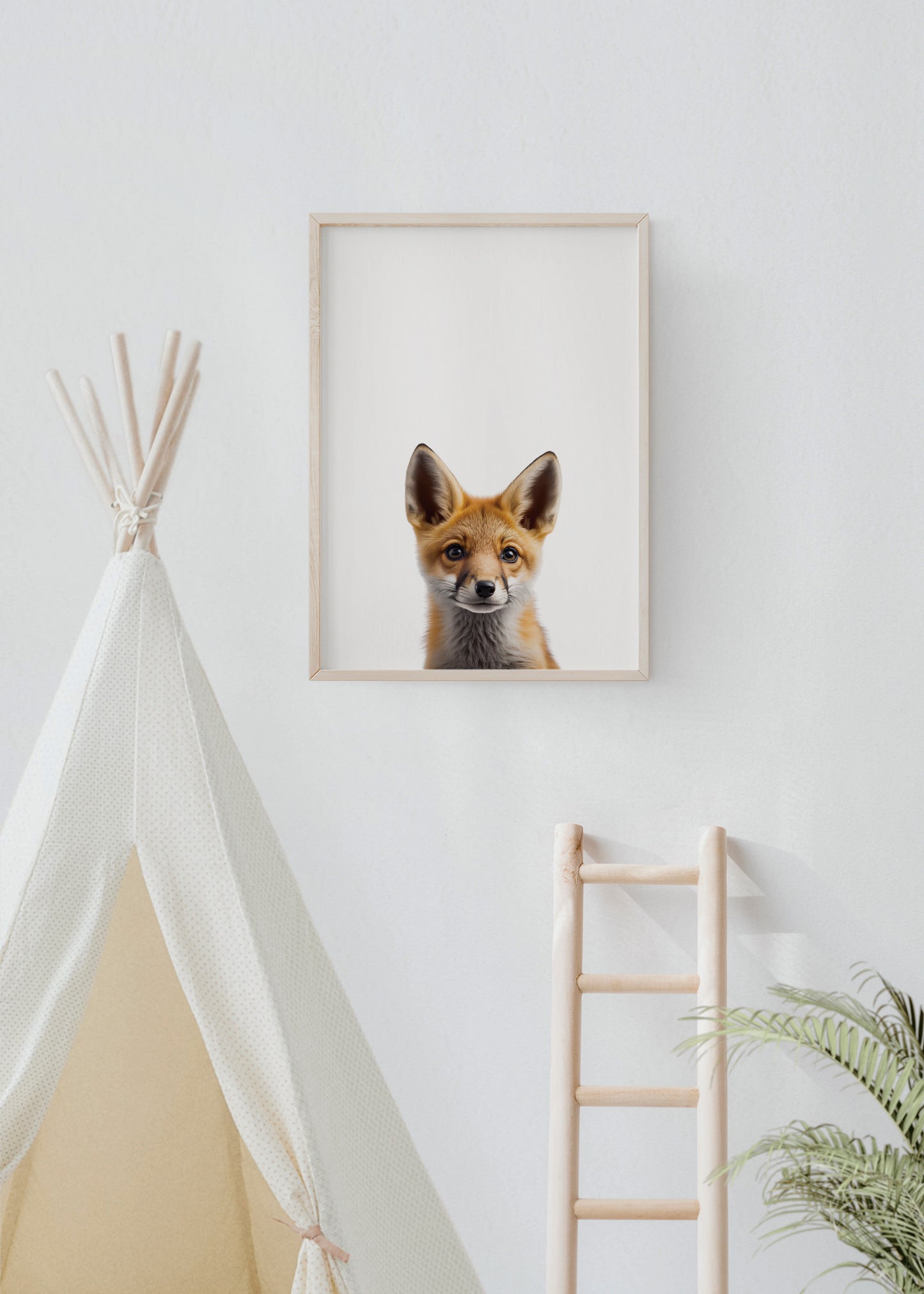 Baby Fox Portrait Print