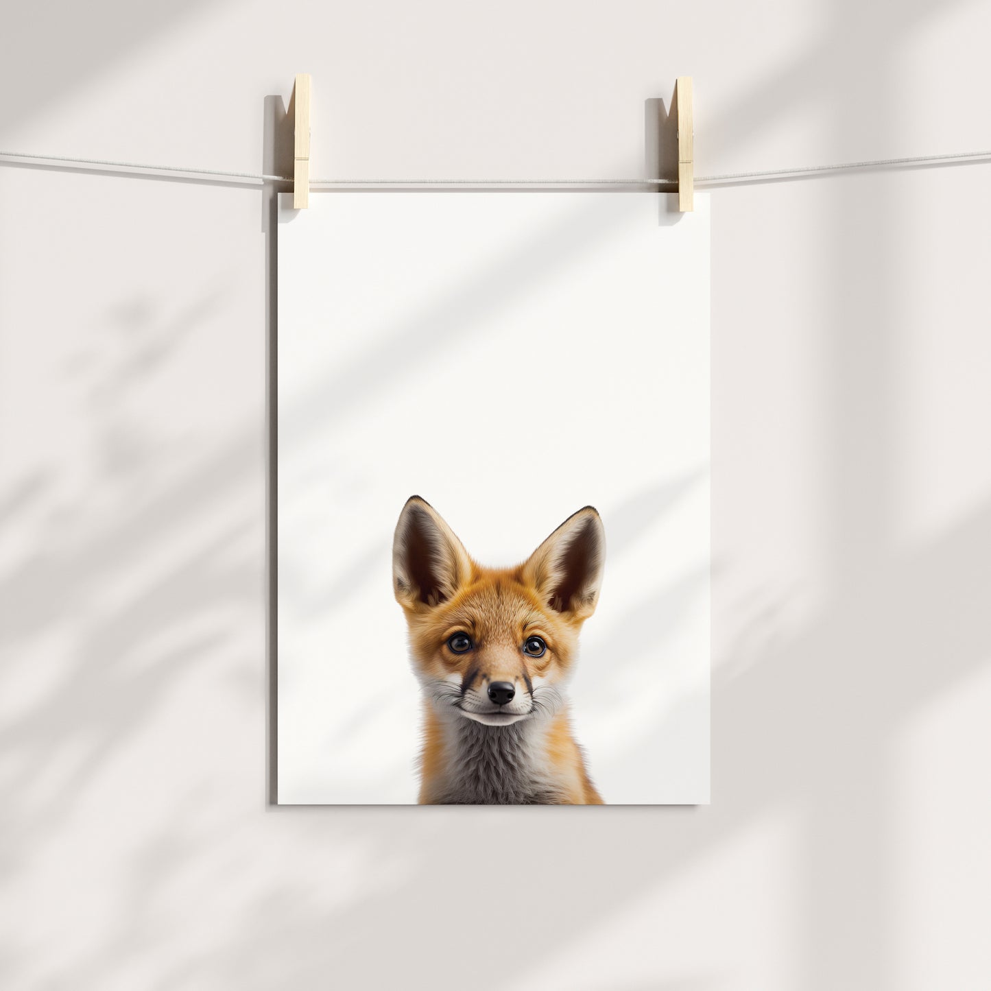 Baby Fox Portrait Print