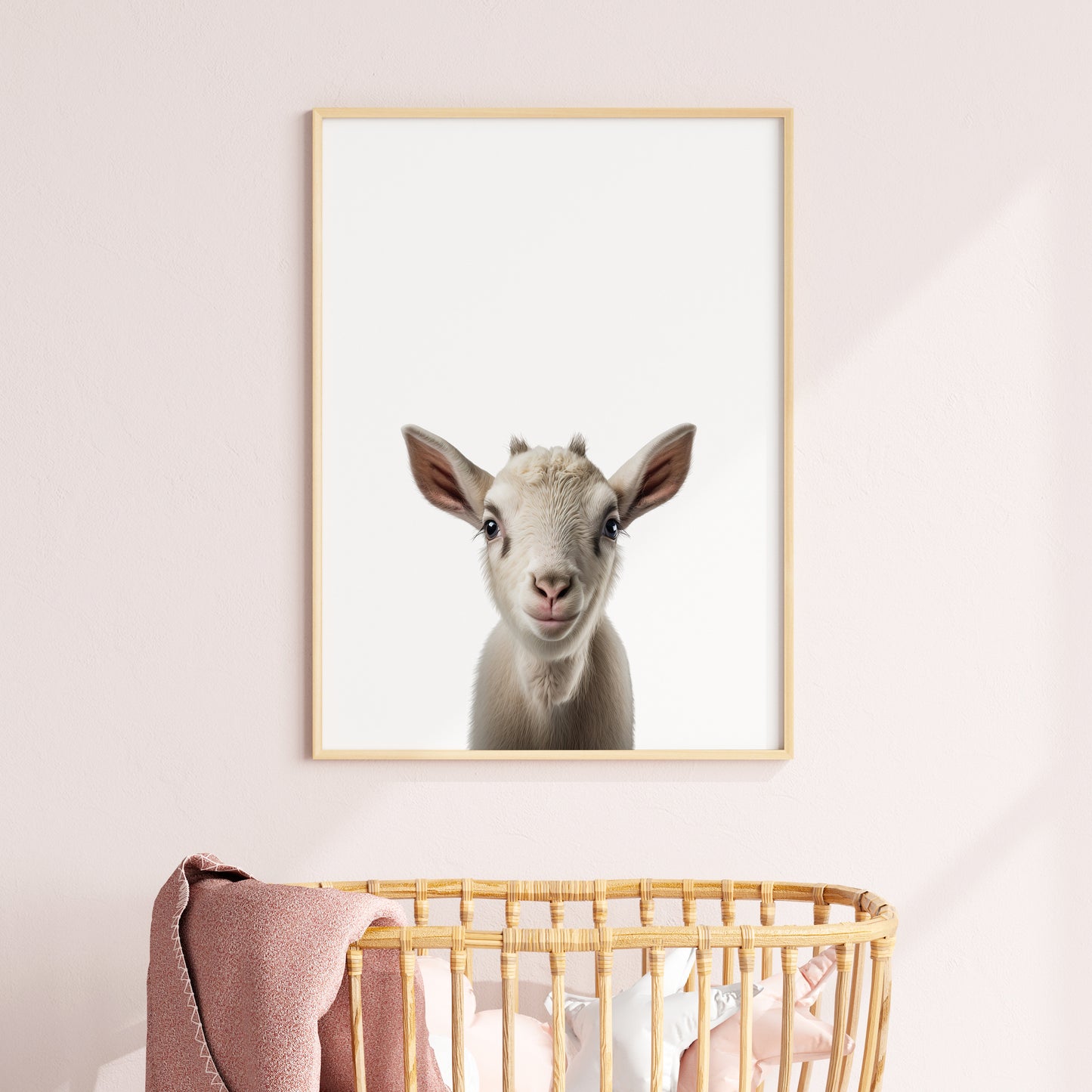 Baby Goat Portrait Print