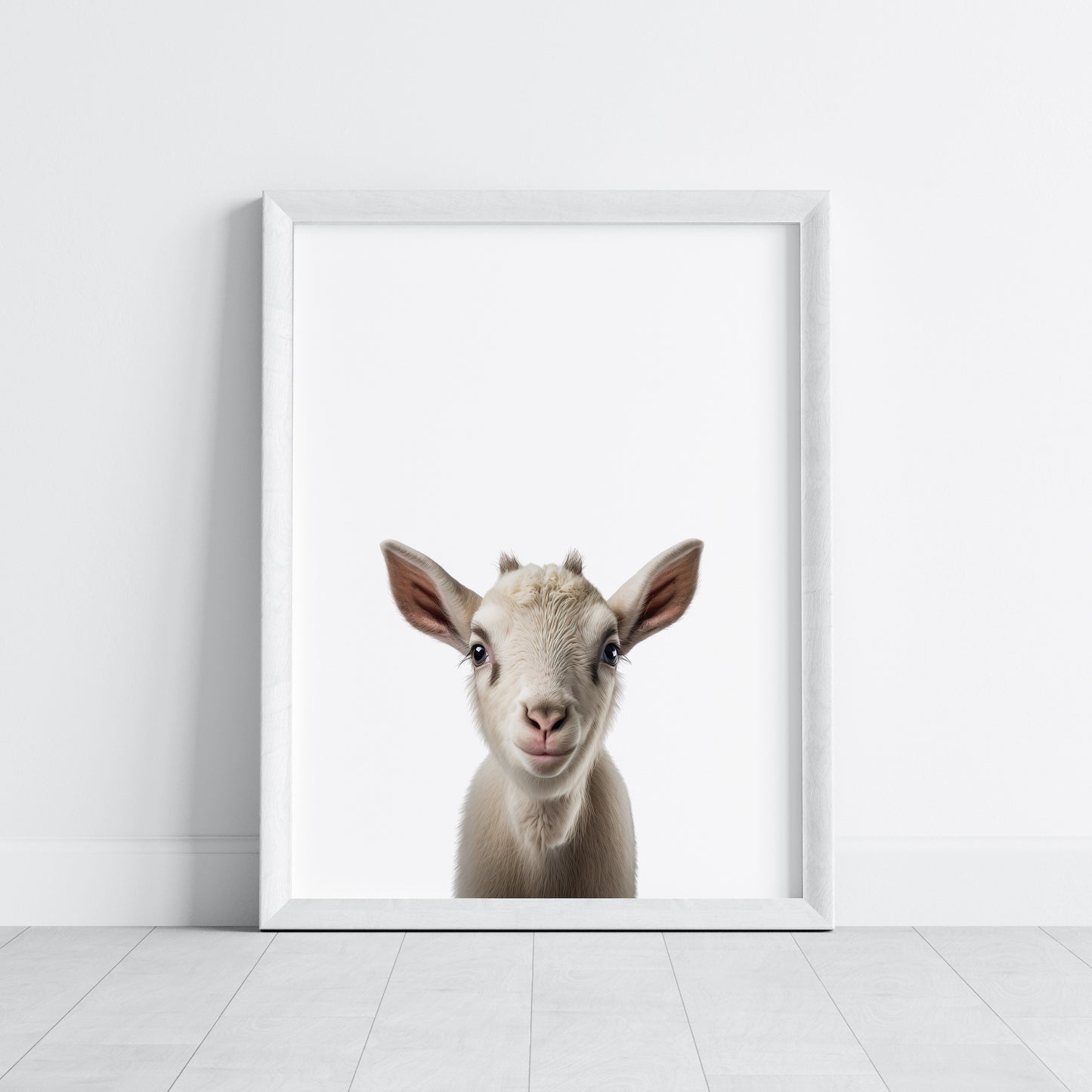 Baby Goat Portrait Print