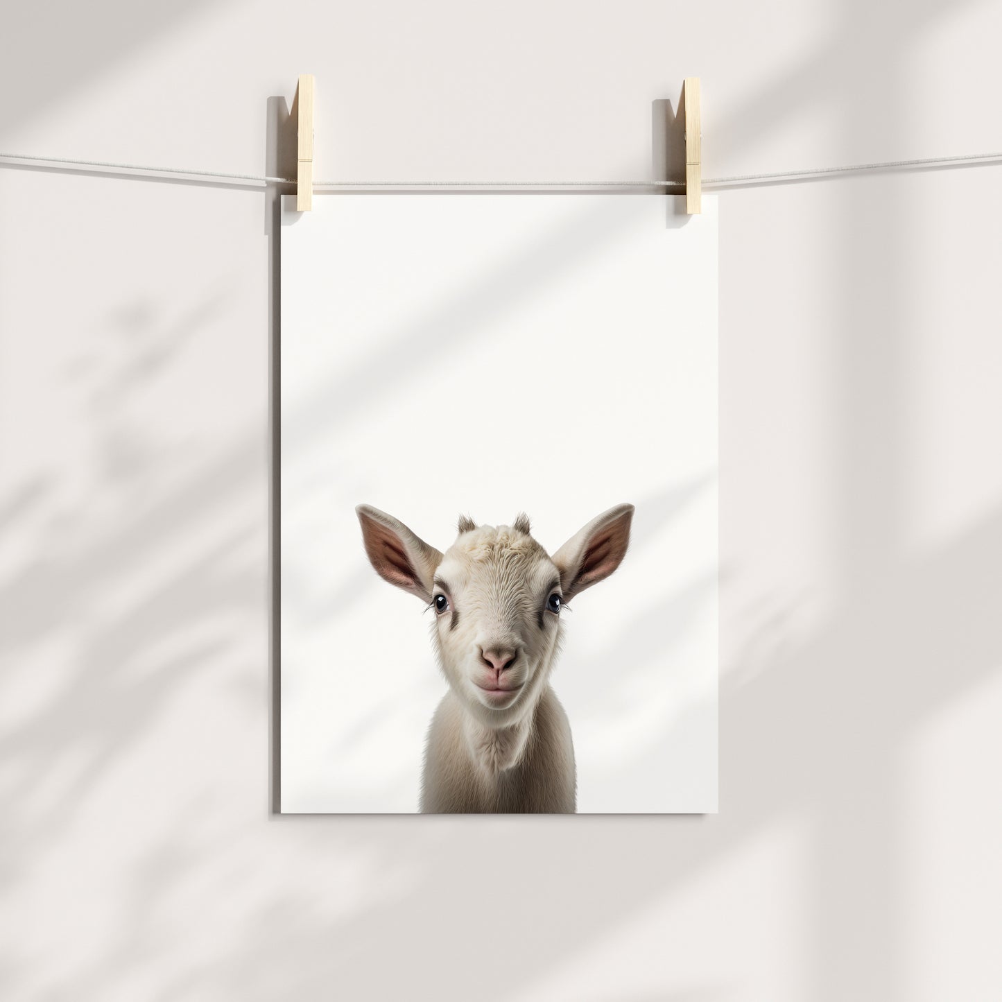 Baby Goat Portrait Print