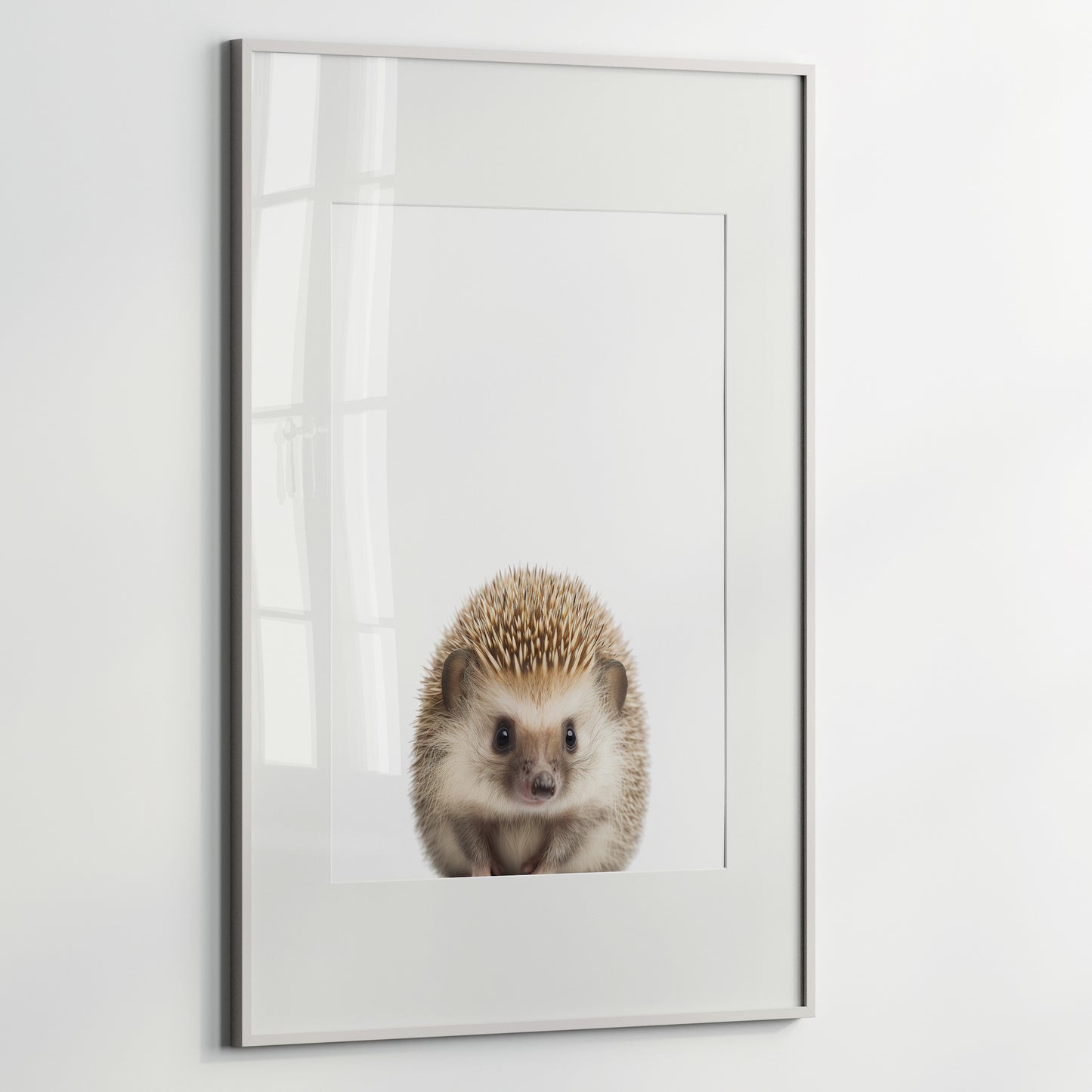 Baby Hedgehog Portrait Print