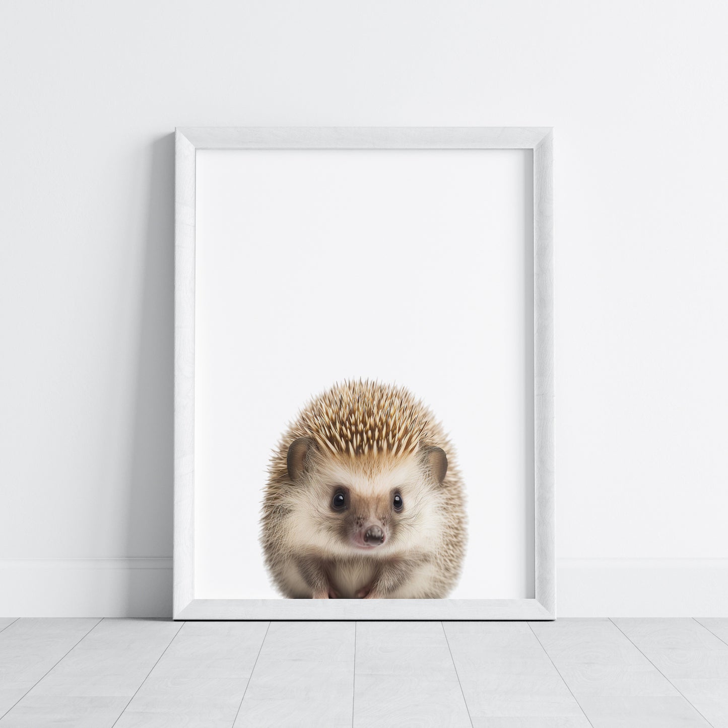 Baby Hedgehog Portrait Print