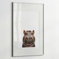 Baby Hippo Portrait Print