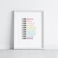 Magic Mindset Affirmations Print