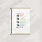 Magic Mindset Affirmations Print