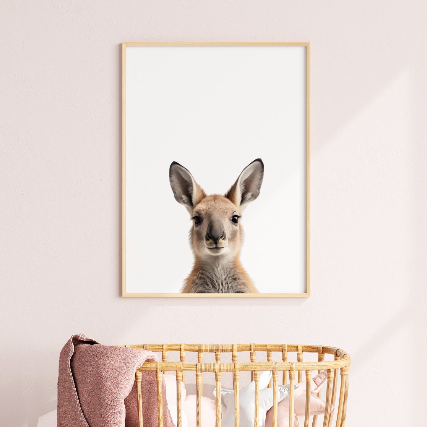 Baby Kangaroo Portrait Print