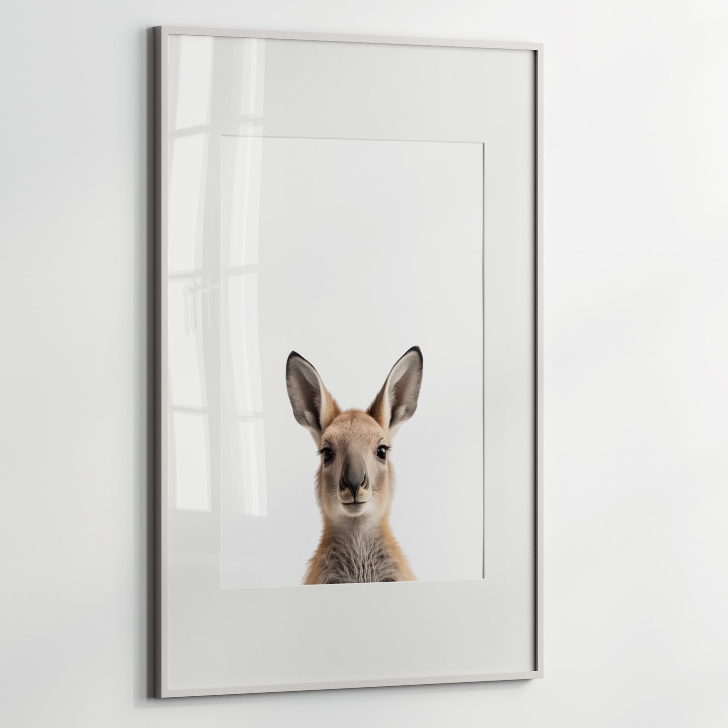 Baby Kangaroo Portrait Print