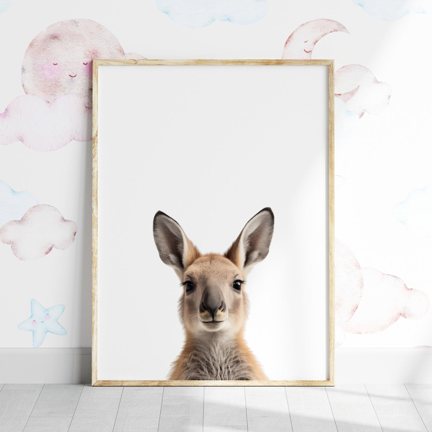 Baby Kangaroo Portrait Print