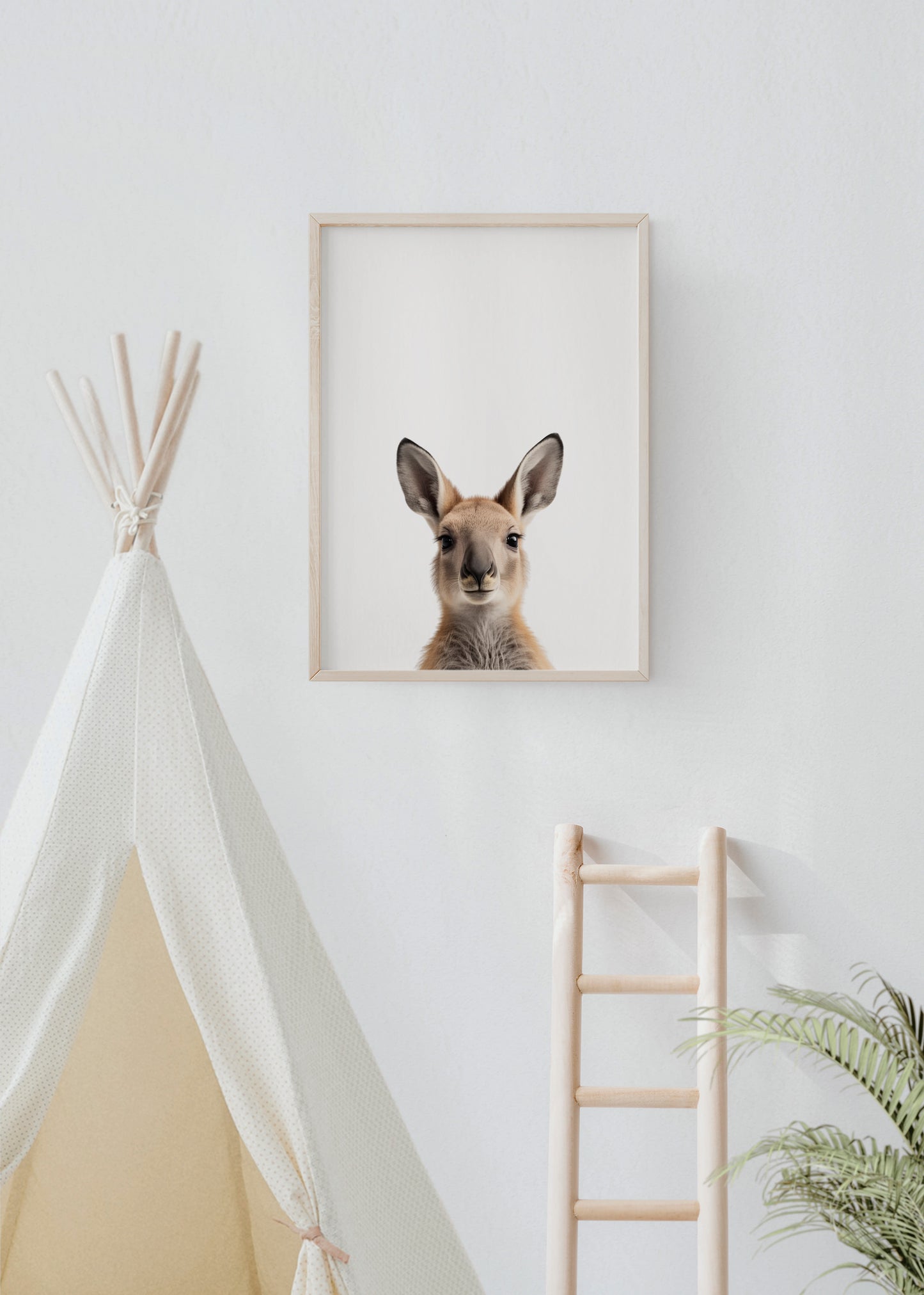 Baby Kangaroo Portrait Print