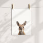 Baby Kangaroo Portrait Print