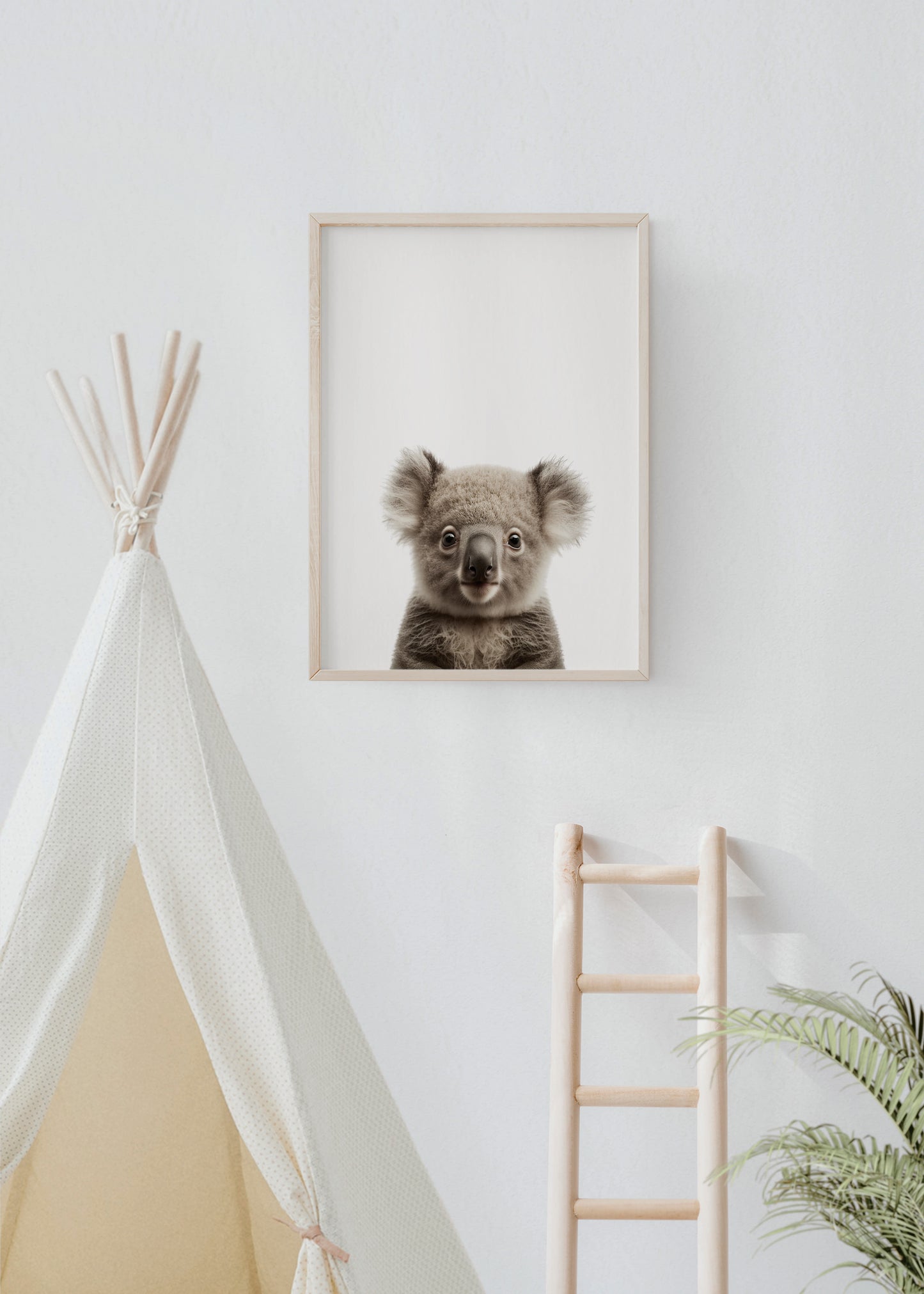 Baby Koala Portrait Print