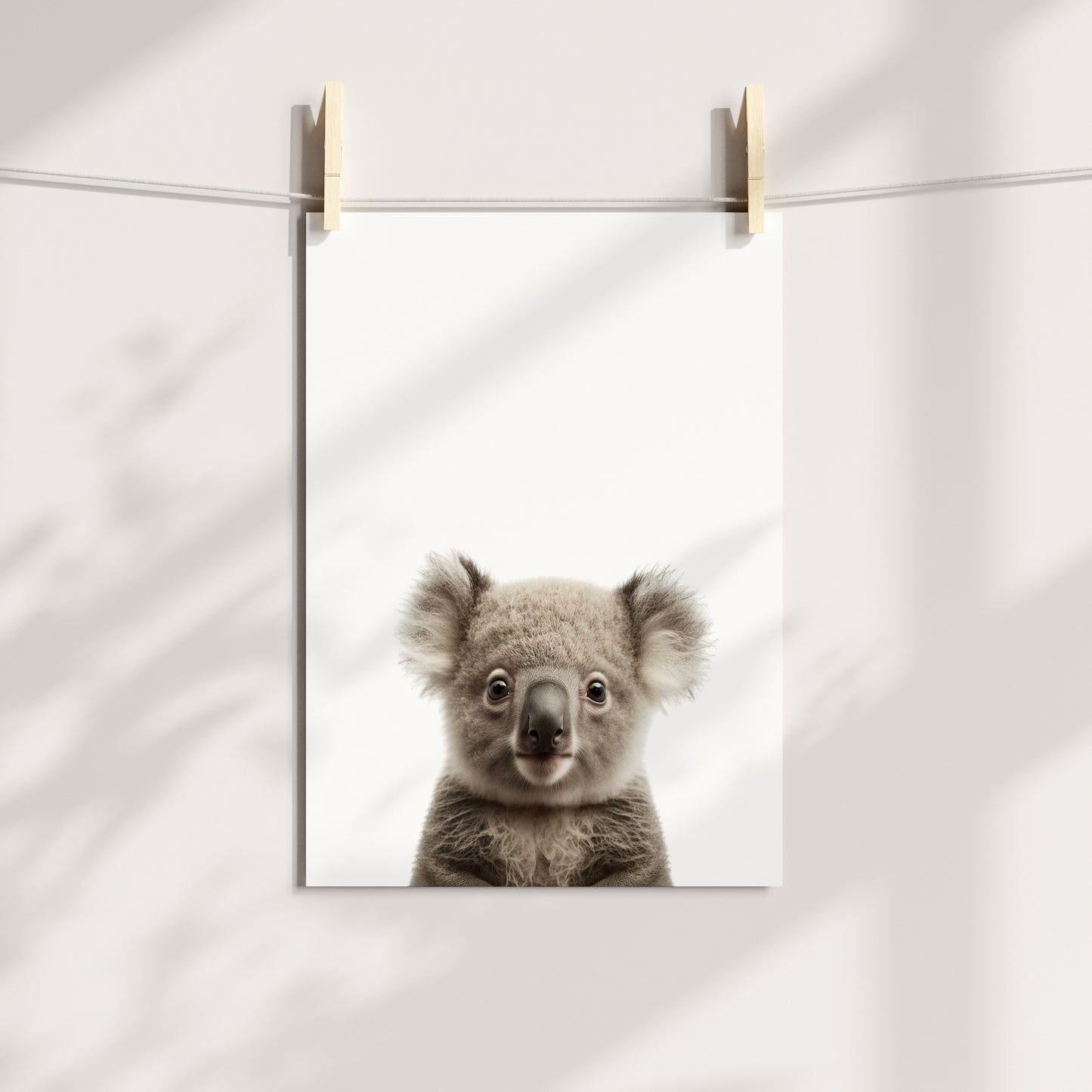 Baby Koala Portrait Print