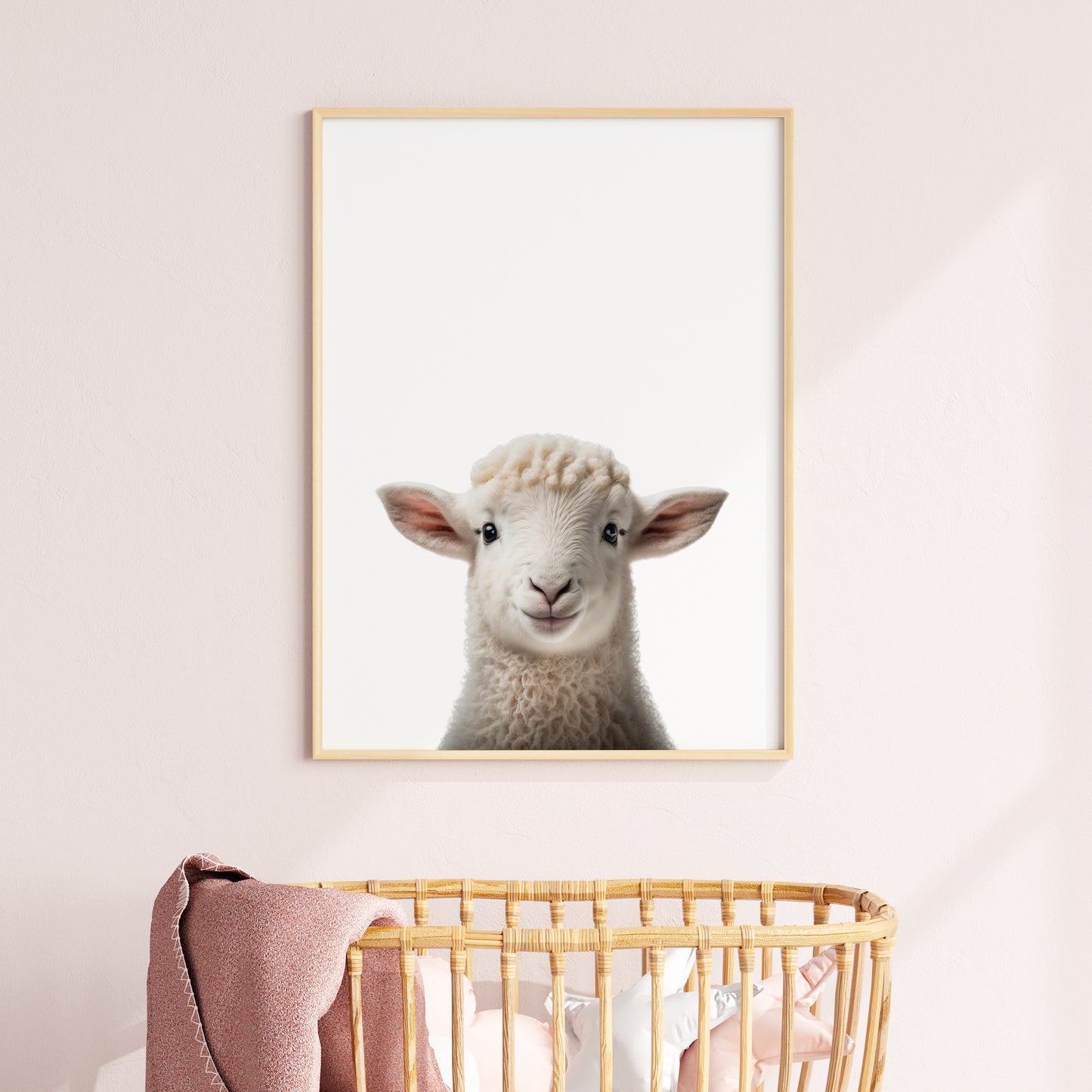 Baby Lamb Portrait Print