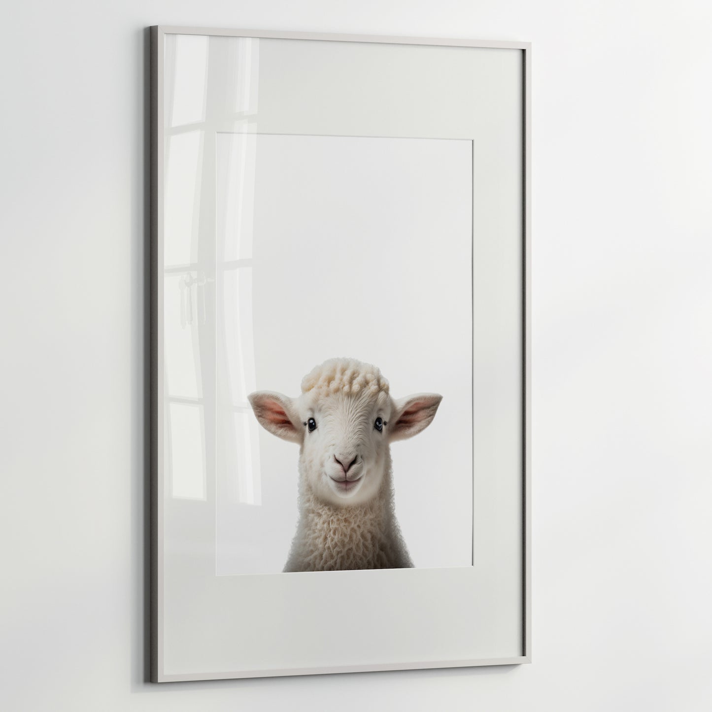 Baby Lamb Portrait Print