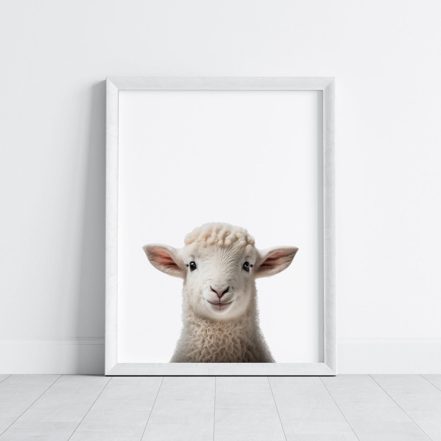 Baby Lamb Portrait Print