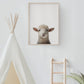 Baby Lamb Portrait Print