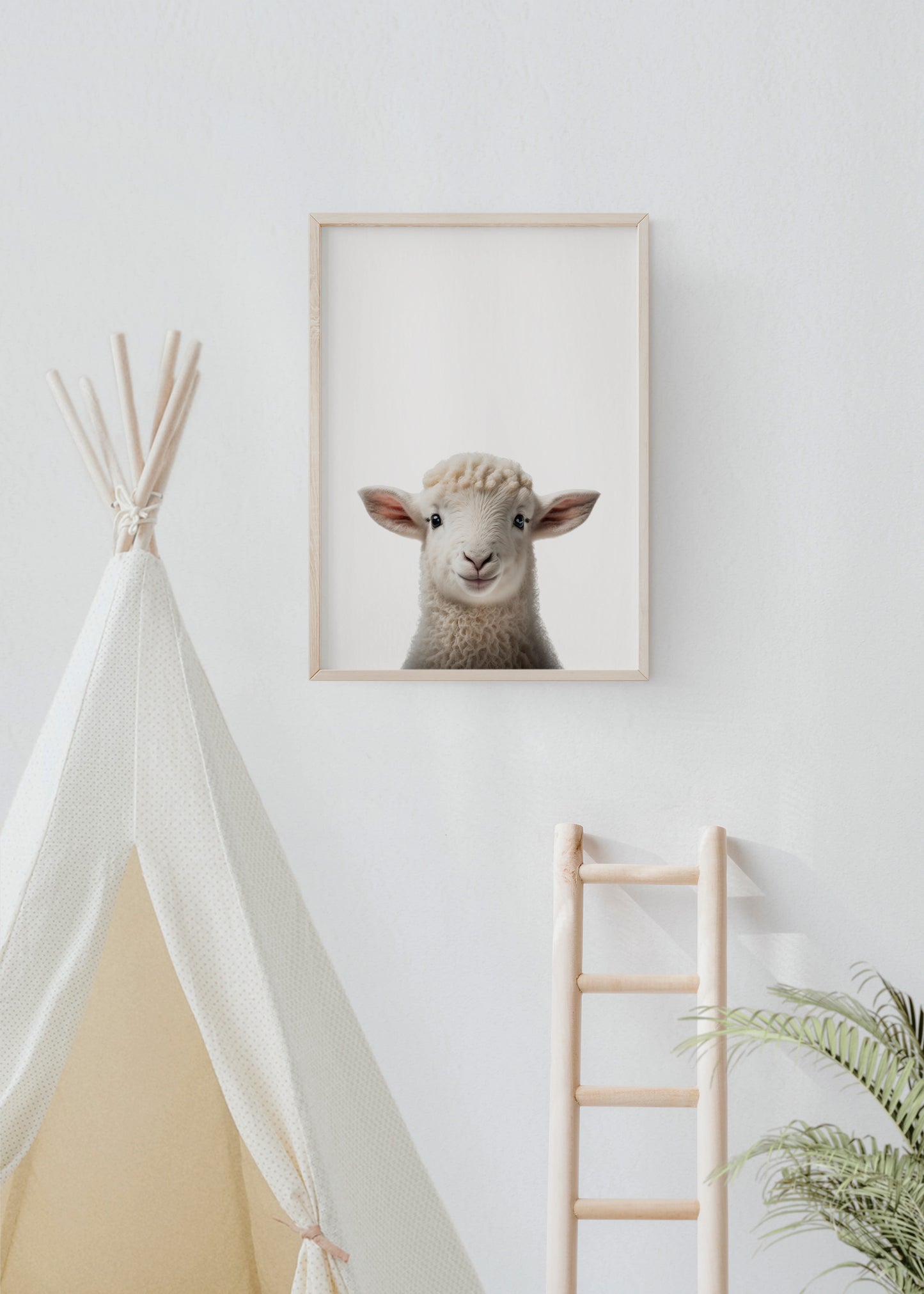 Baby Lamb Portrait Print