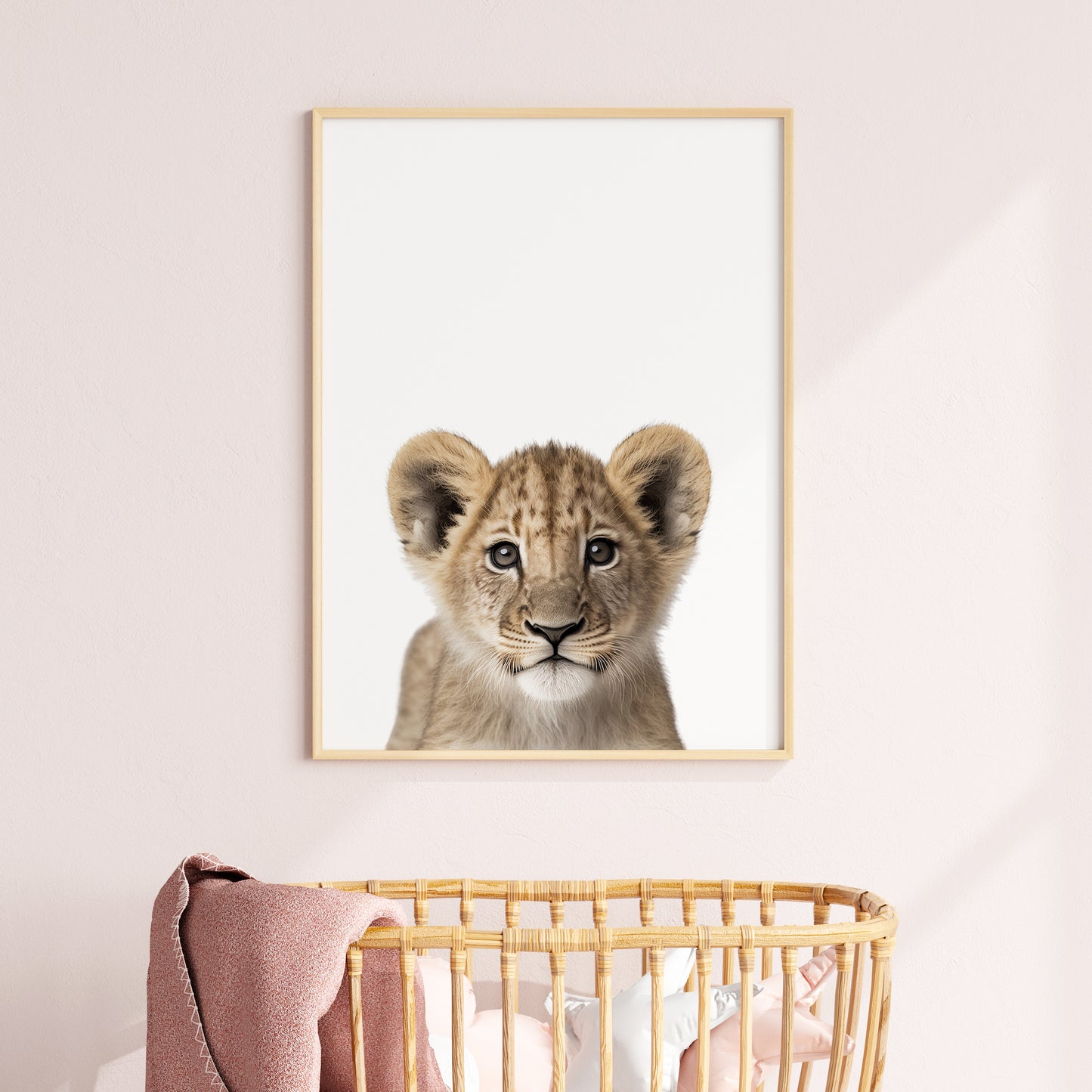 Baby Lion Portrait Print