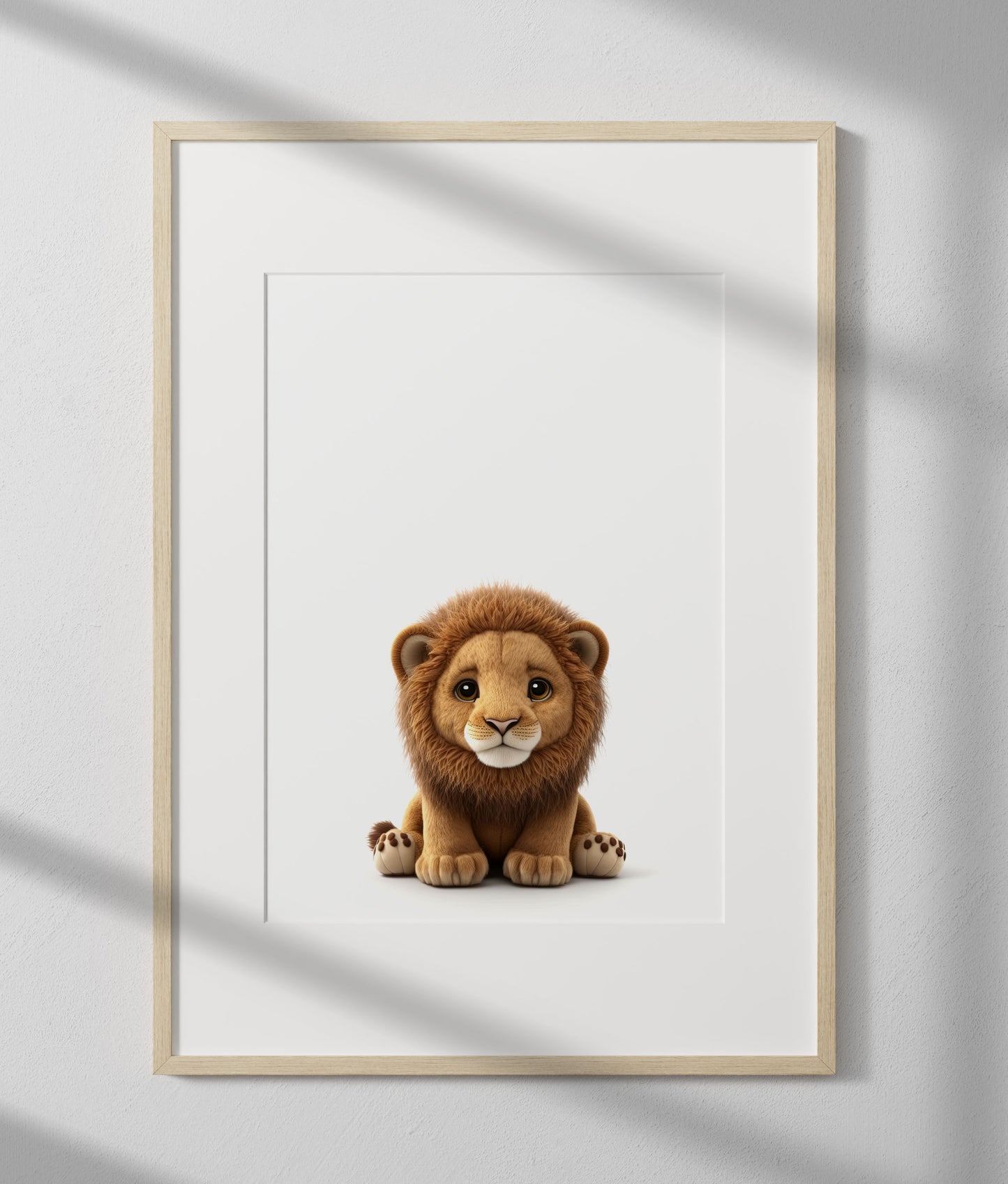 Plush Baby Lion Print