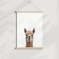 Baby Llama Portrait Print