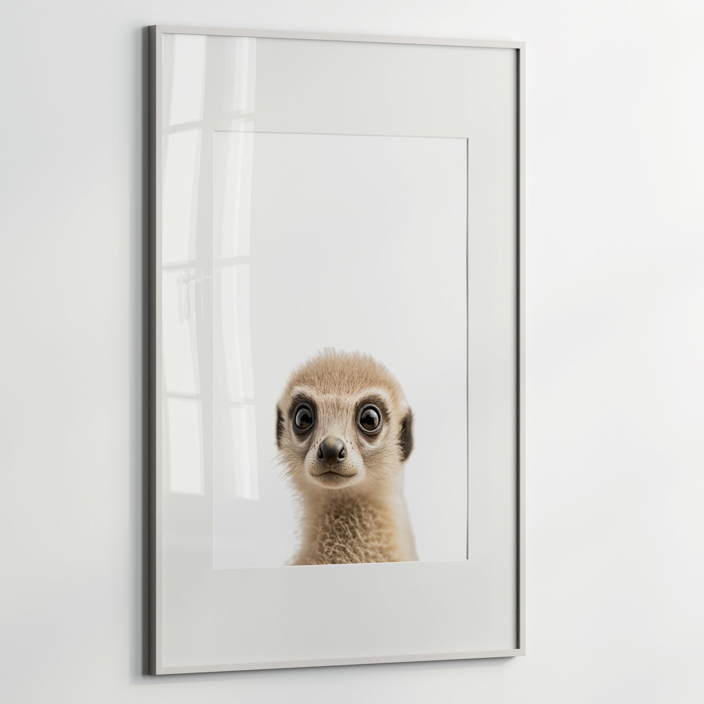 Baby Meerkat Portrait Print