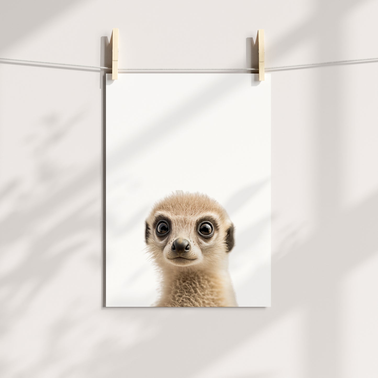 Baby Meerkat Portrait Print