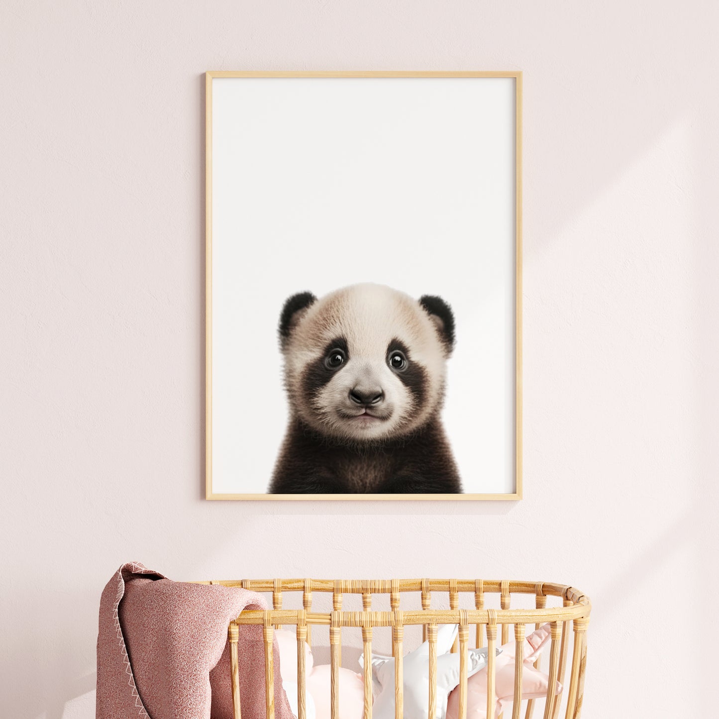 Baby Panda Portrait Print