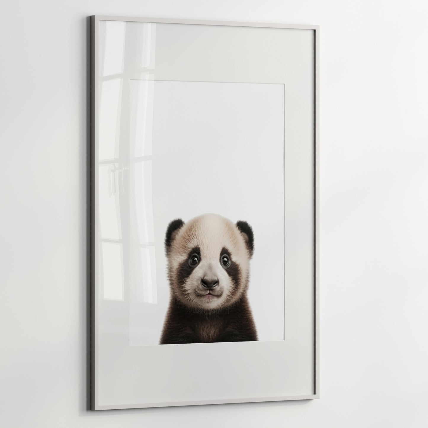 Baby Panda Portrait Print