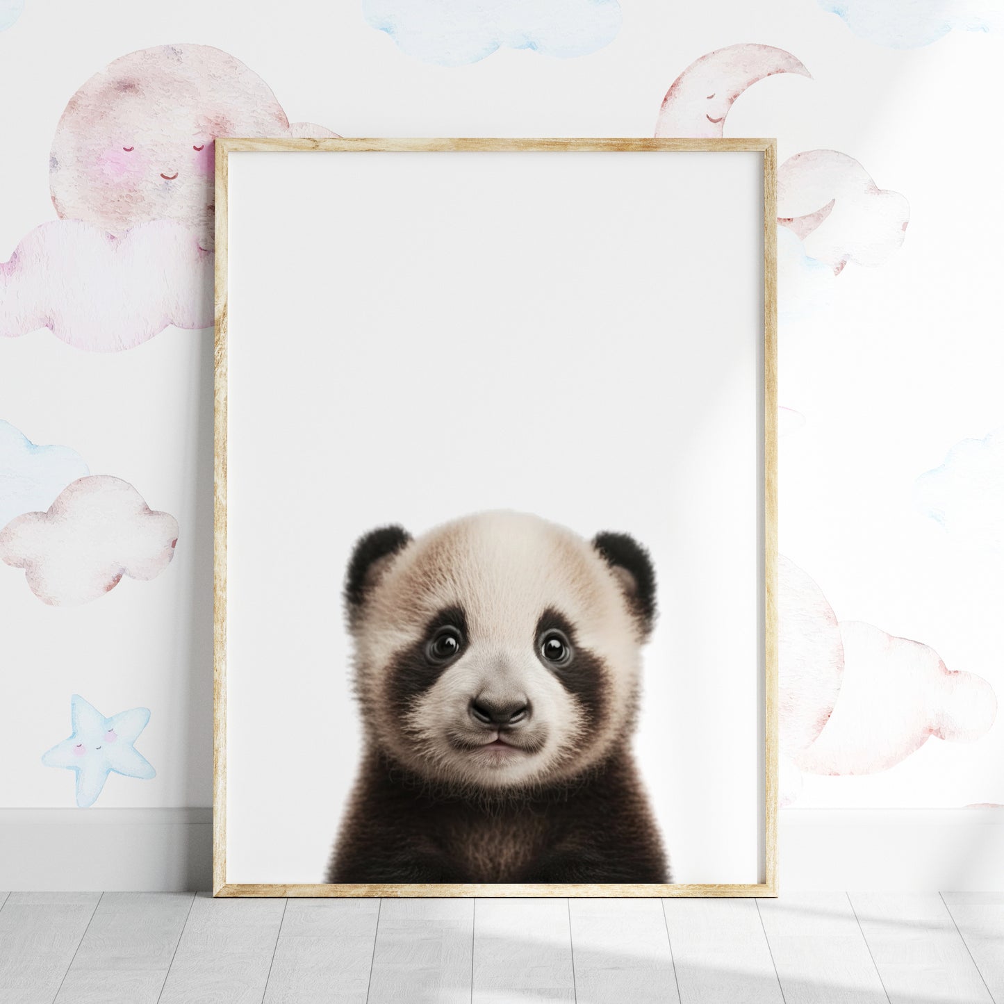 Baby Panda Portrait Print