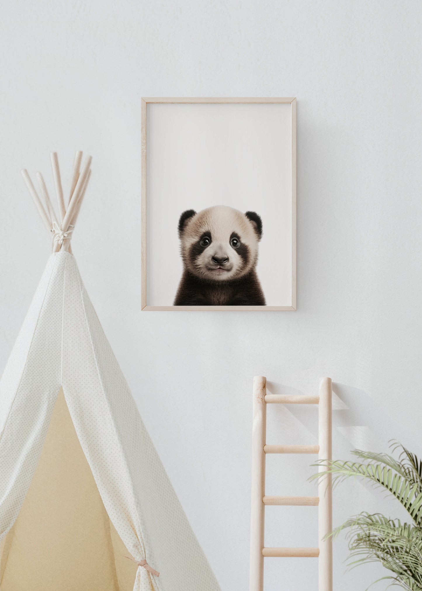 Baby Panda Portrait Print