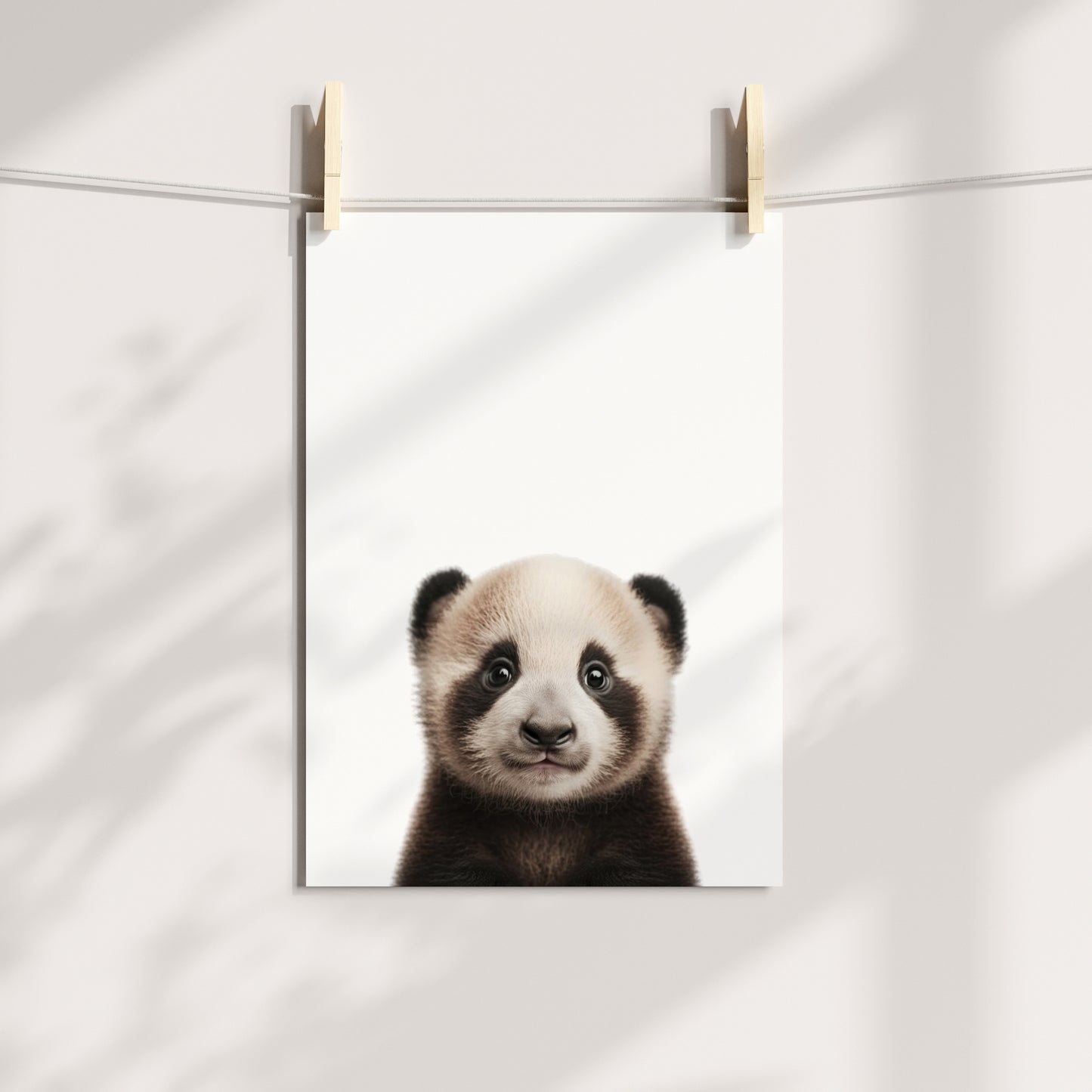 Baby Panda Portrait Print