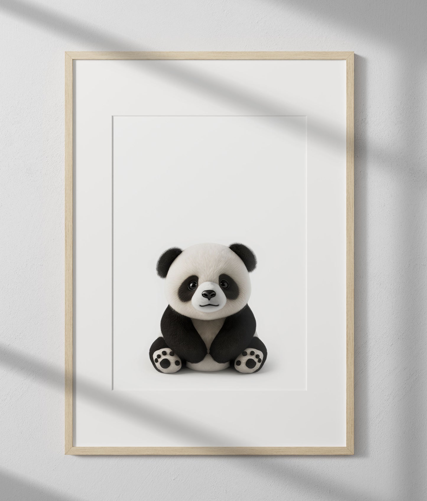 Plush Baby Panda Print