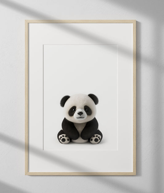 Plush Baby Panda Print