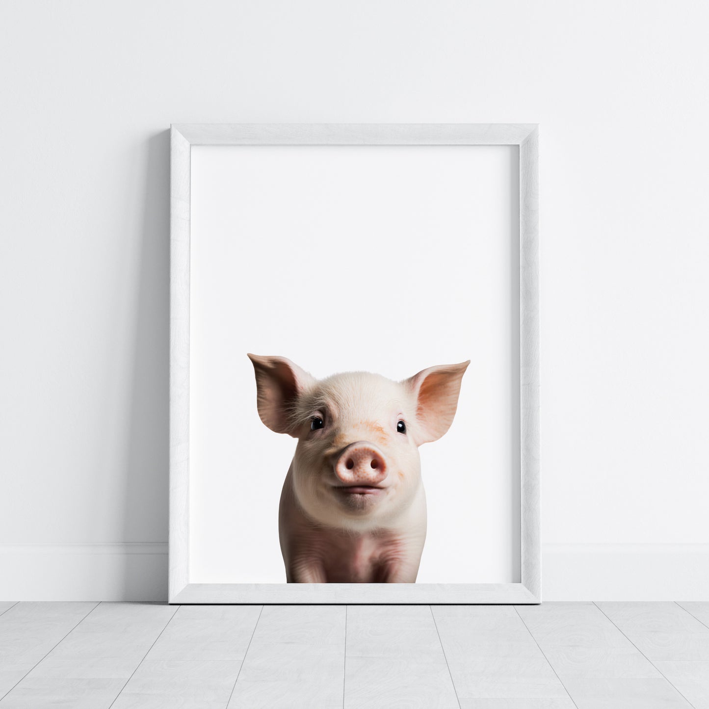 Baby Pig Portrait Print